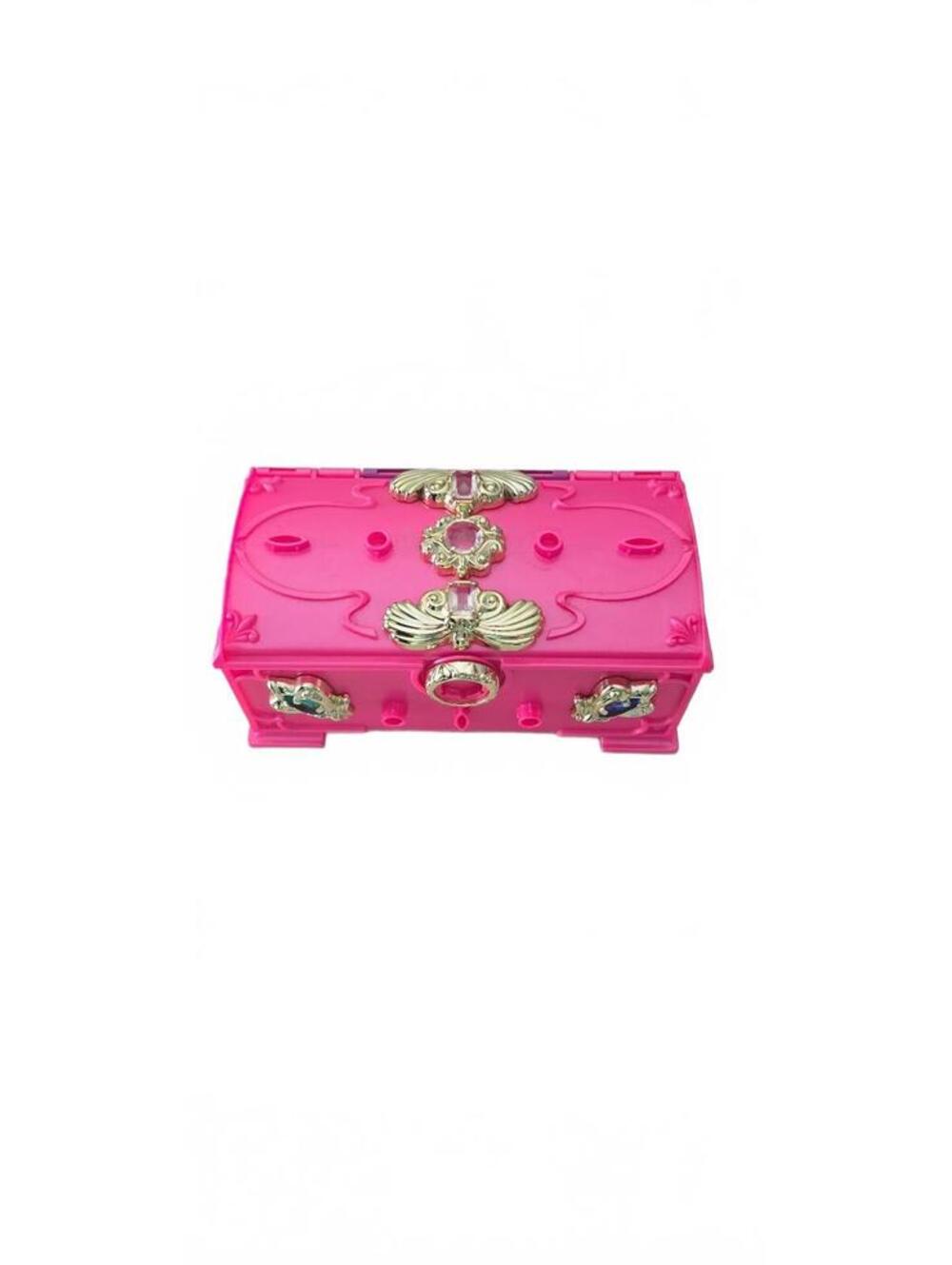 Vintage 1994 Hasbro Pink Jewel Treasure Chest Toy Box